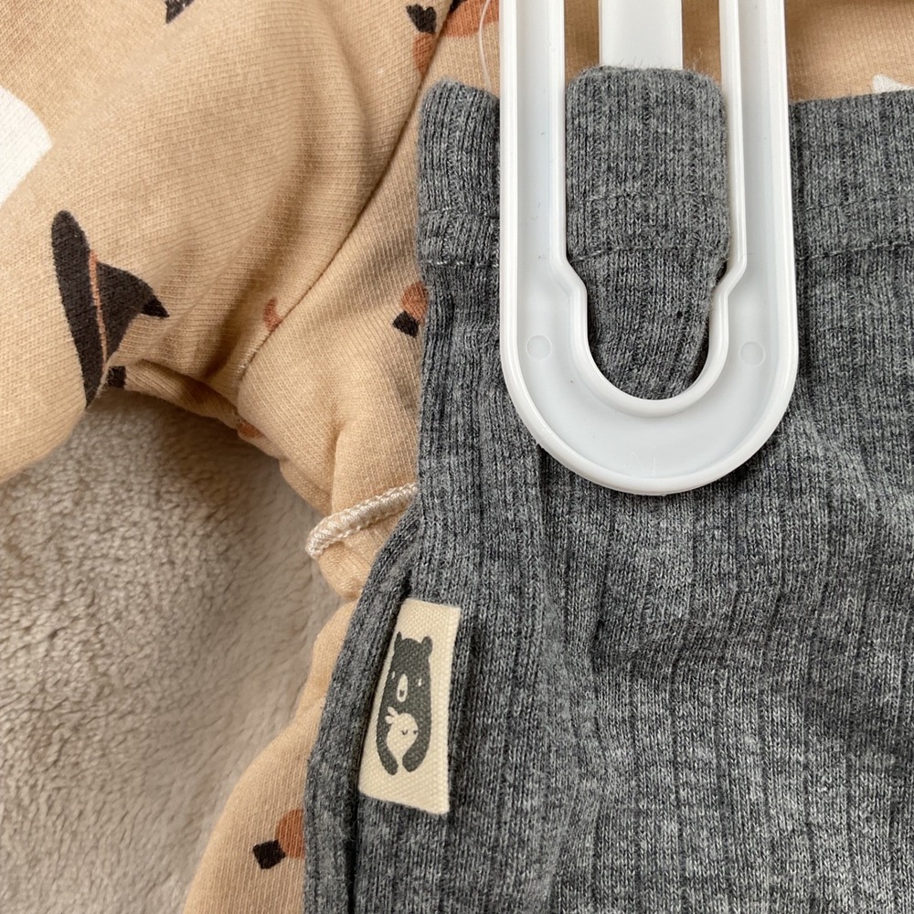 Rabbit + Bear Organic Kids Halloween Dress and Leggings Set Tan Grey 3T NWT - Picture 8 of 8